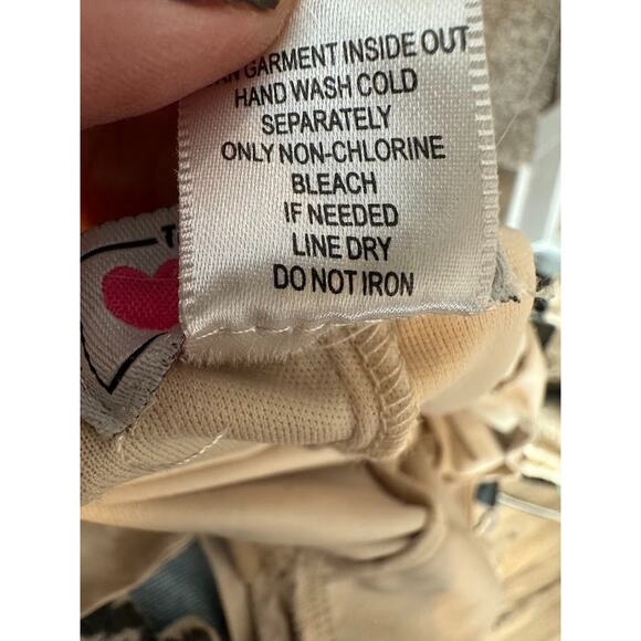 Three Pink Hearts Trixxi Dress M Y2K Fairy Gold Sparkly Babydoll Holiday Party - Picture 7 of 8